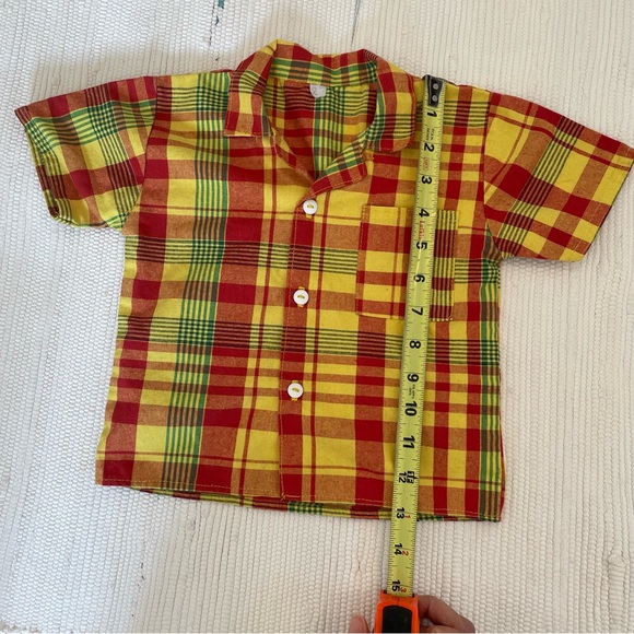 Beautiful textile button down toddler shirt - Picture 4 of 5